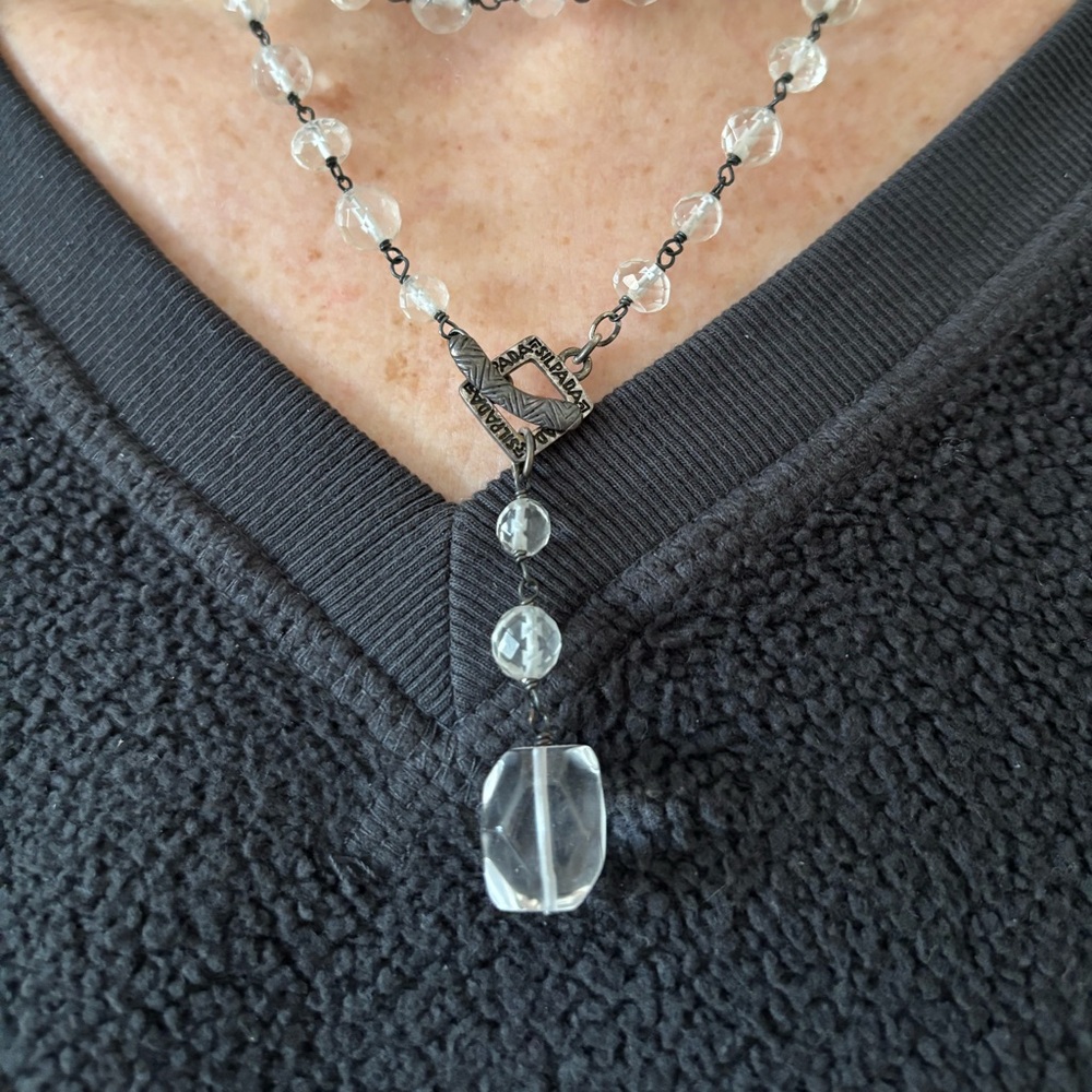 Silpada, .925 silver long or short bead necklace
